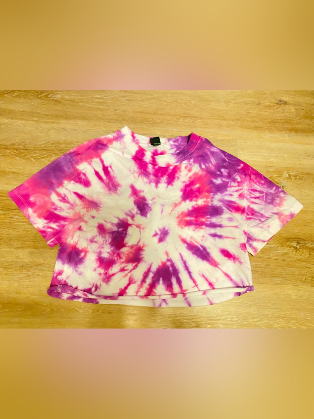 wild fable Pink & Purple Spiral Tie-Dye Short Sleeve Tee